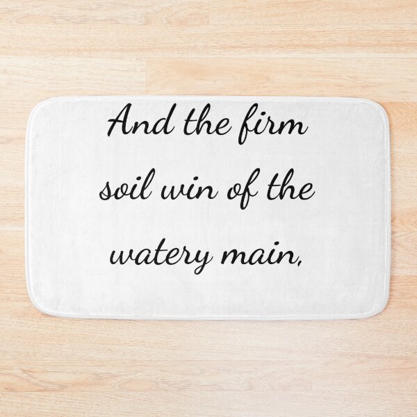 Item preview, “And the firm soil win of the watery main,” - handwriting black designed and sold by ariksworld.