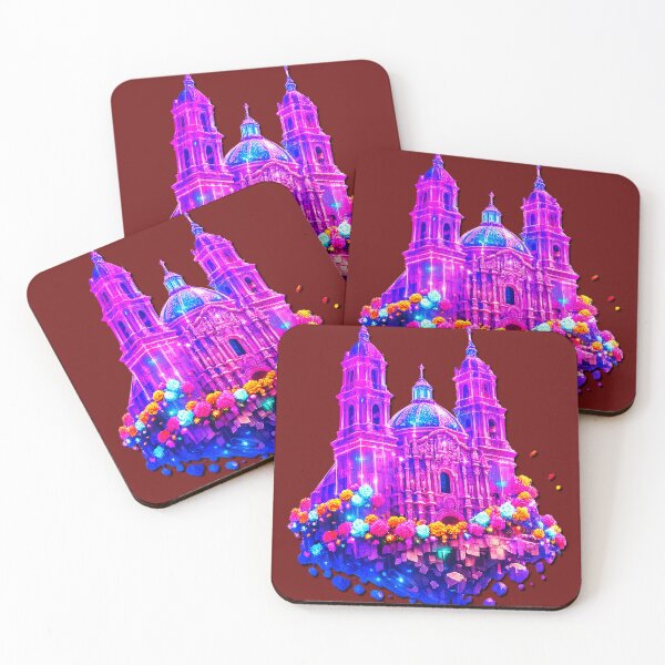 Item preview, Basílica de Nuestra Señora del Refugio - Floating Neon Surrealism designed and sold by A E S T H E T A T A G.