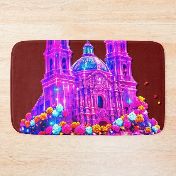 Item preview, Basílica de Nuestra Señora del Refugio - Floating Neon Surrealism designed and sold by A E S T H E T A T A G.
