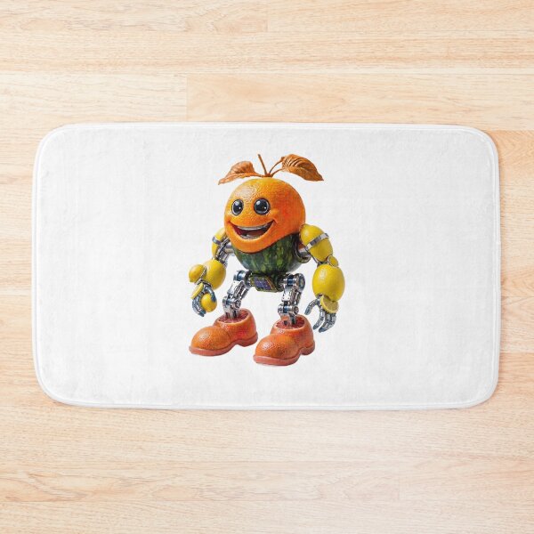 Item preview, Cute Orange Fruit Robot Character Art designed and sold by Sem_Bregs.