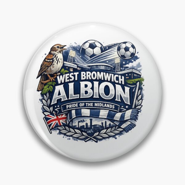 Item preview, West Bromwich Albion Vintage Football Fan Art | Pride of the Midlands Supporter Design designed and sold by GarnerSupplyCo.