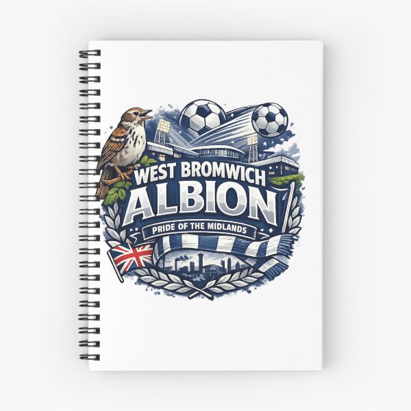 Item preview, West Bromwich Albion Vintage Football Fan Art | Pride of the Midlands Supporter Design designed and sold by GarnerSupplyCo.