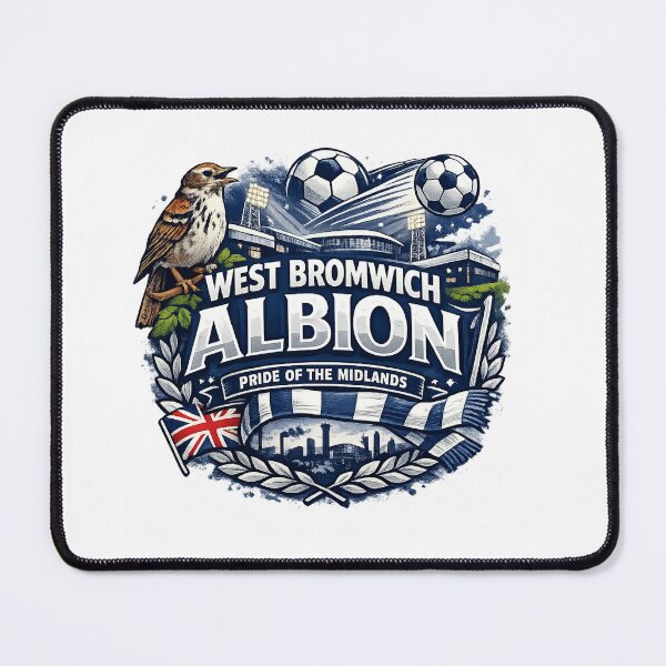 Item preview, West Bromwich Albion Vintage Football Fan Art | Pride of the Midlands Supporter Design designed and sold by GarnerSupplyCo.
