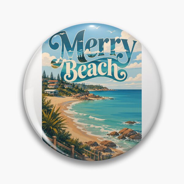 Item preview, Merry Beach New South Wales Australia Coastal Escape designed and sold by Places On Earth.