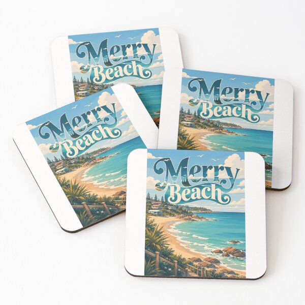Item preview, Merry Beach New South Wales Australia Coastal Escape designed and sold by Places On Earth.