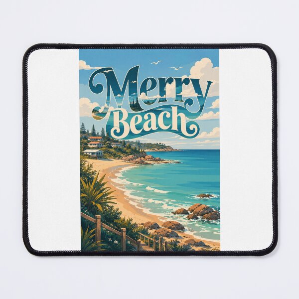 Item preview, Merry Beach New South Wales Australia Coastal Escape designed and sold by Places On Earth.