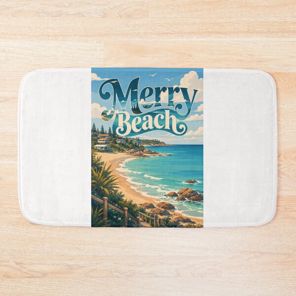 Item preview, Merry Beach New South Wales Australia Coastal Escape designed and sold by Places On Earth.