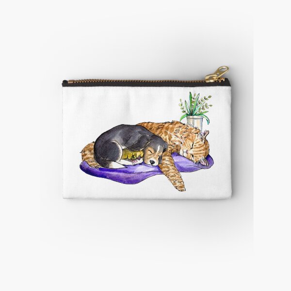 Item preview, At Home Napping Cute Lazy Cat Indoor Plants Illustration designed and sold by sketchcadete.