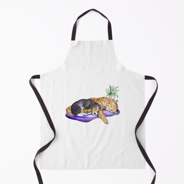 Item preview, At Home Napping Cute Lazy Cat Indoor Plants Illustration designed and sold by sketchcadete.