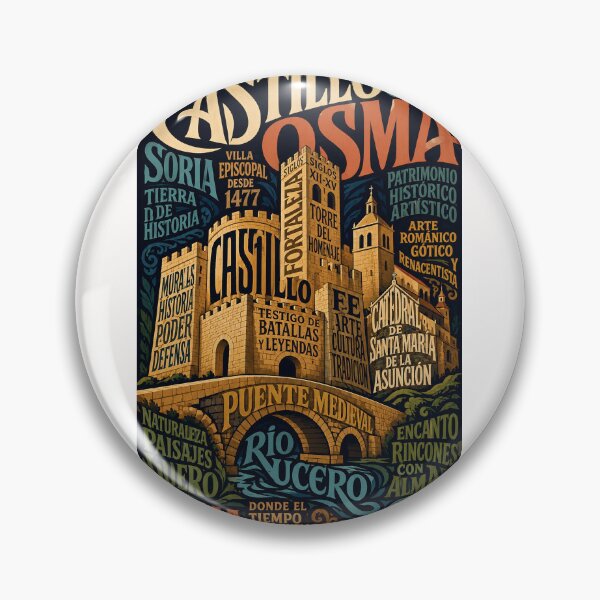 Item preview, Castillo de Osma Soria Castilla y León Spanish Heritage designed and sold by Places On Earth.