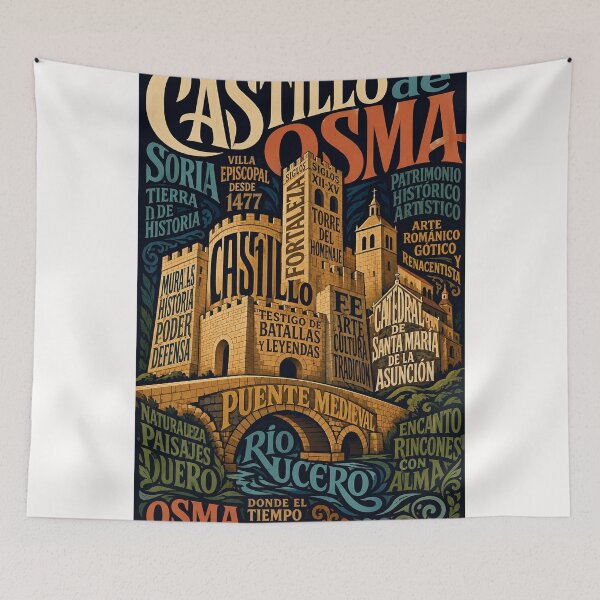 Item preview, Castillo de Osma Soria Castilla y León Spanish Heritage designed and sold by Places On Earth.