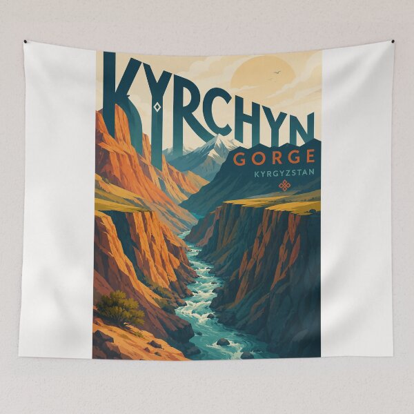 Item preview, Kyrchyn Gorge Tian Shan Kyrgyzstan Mountain Valley designed and sold by Places On Earth.