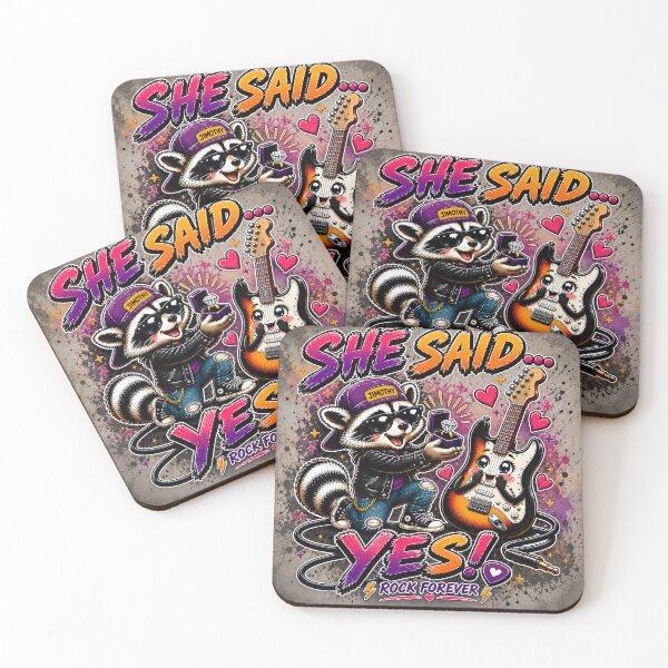 Item preview, Funny Engagement Gift Rock Raccoon Design designed and sold by OMdesign10.