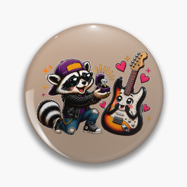 Item preview, Funny Engagement Gift Rock Raccoon Design designed and sold by OMdesign10.