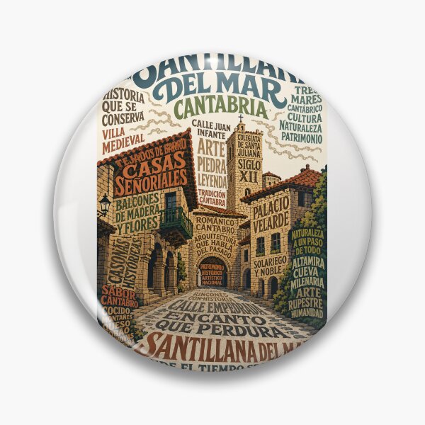Item preview, Santillana del Mar Cantabria Medieval Historic Village Spain designed and sold by Places On Earth.