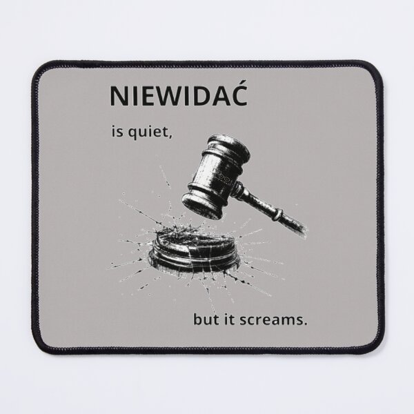 Item preview, NIEWIDAĆ is Quiet But It Screams - Emotional Minimalist Quote designed and sold by NIEWIDAC.studio.