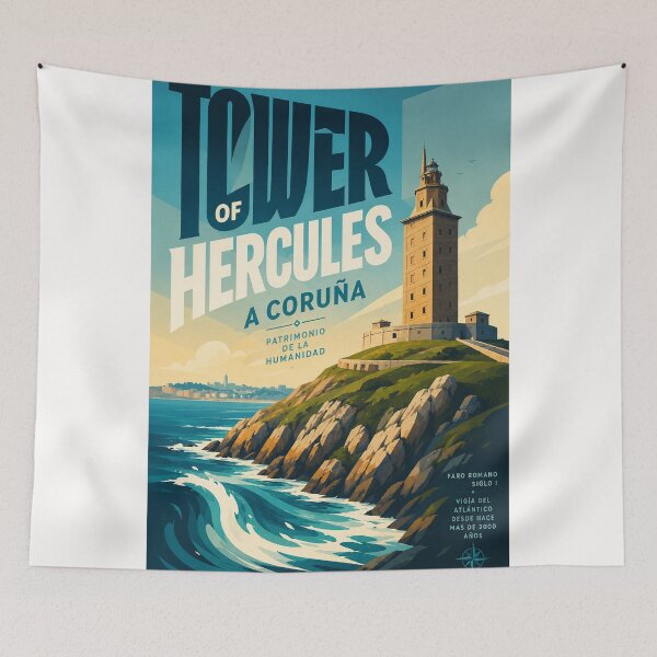 Item preview, Tower of Hercules Lighthouse A Coruña Galicia Atlantic Coast UNESCO Heritage Spain designed and sold by Places On Earth.