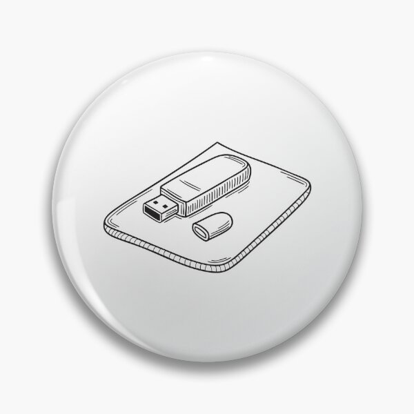 Item preview, A USB drive close to a mouse pad on the desktop designed and sold by rasagamastore.