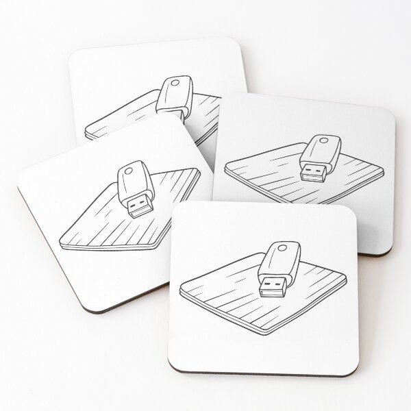 Item preview, A desktop mat near a resting USB stick designed and sold by rasagamastore.