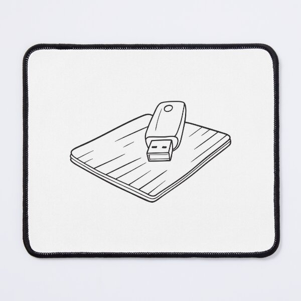Item preview, A desktop mat near a resting USB stick designed and sold by rasagamastore.