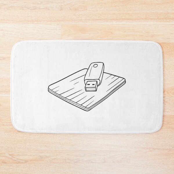 Item preview, A desktop mat near a resting USB stick designed and sold by rasagamastore.