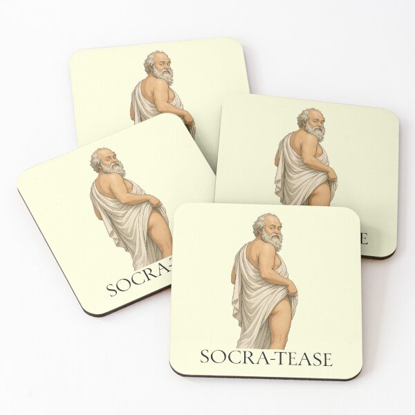 Item preview, Socra-Tease Funny Philosophy Socrates Greek Philosopher designed and sold by RockFireMerch.