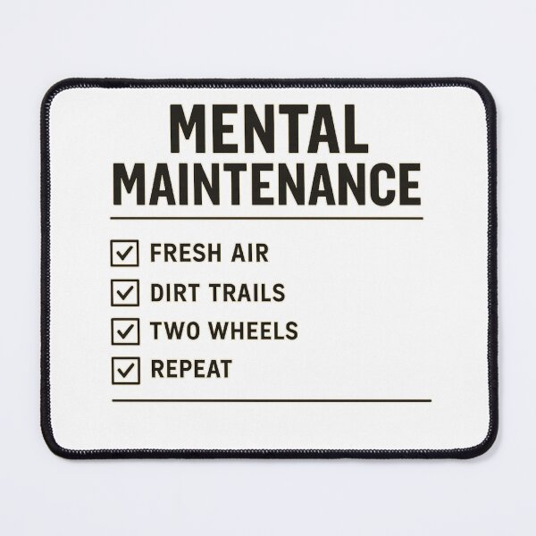 Item preview, Mental Maintenance MTB Checklist T-Shirt designed and sold by SingleTrackes.
