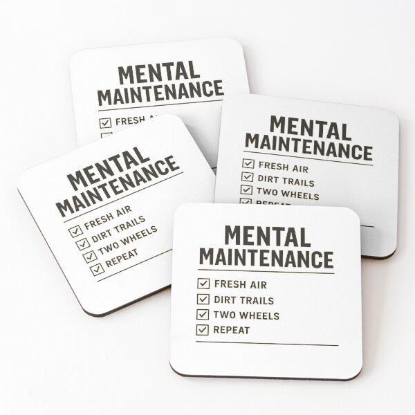 Item preview, Mental Maintenance MTB Checklist T-Shirt designed and sold by SingleTrackes.