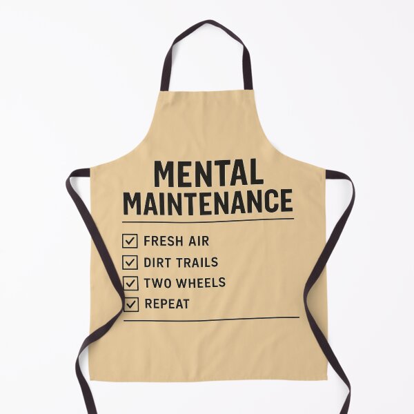Item preview, Mental Maintenance MTB Checklist T-Shirt designed and sold by SingleTrackes.