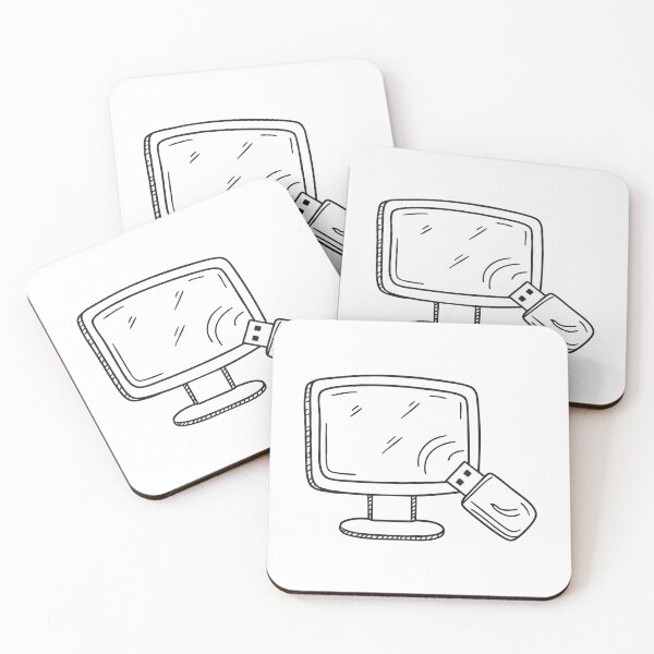 Item preview, A USB flash drive plugged into the side of a computer designed and sold by rasagamastore.