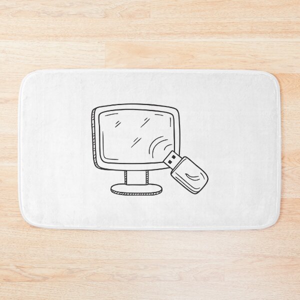 Item preview, A USB flash drive plugged into the side of a computer designed and sold by rasagamastore.
