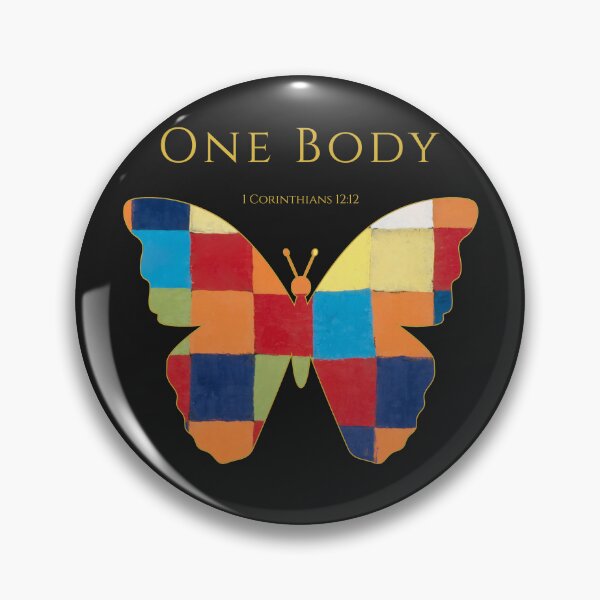 Item preview, ONE BODY | Christian Butterfly | 1 Corinthians 12:12 designed and sold by KittenAndCo.