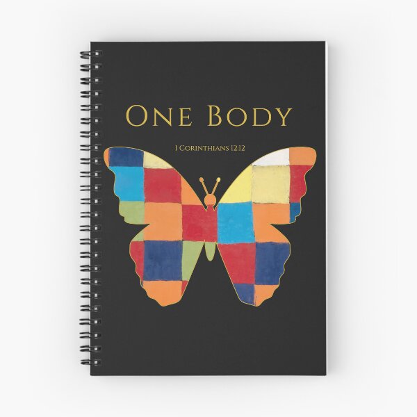 Item preview, ONE BODY | Christian Butterfly | 1 Corinthians 12:12 designed and sold by KittenAndCo.