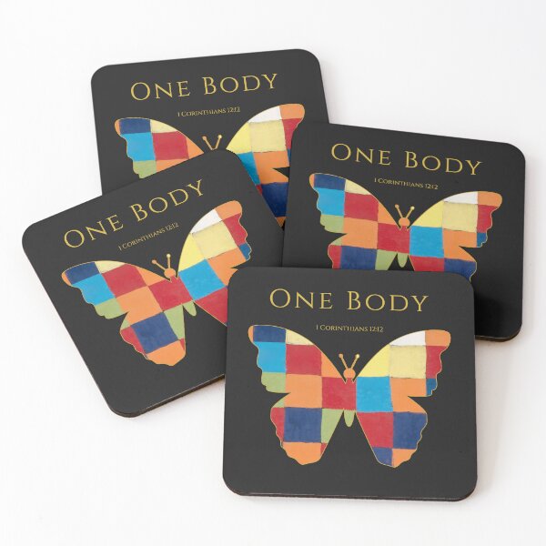 Item preview, ONE BODY | Christian Butterfly | 1 Corinthians 12:12 designed and sold by KittenAndCo.