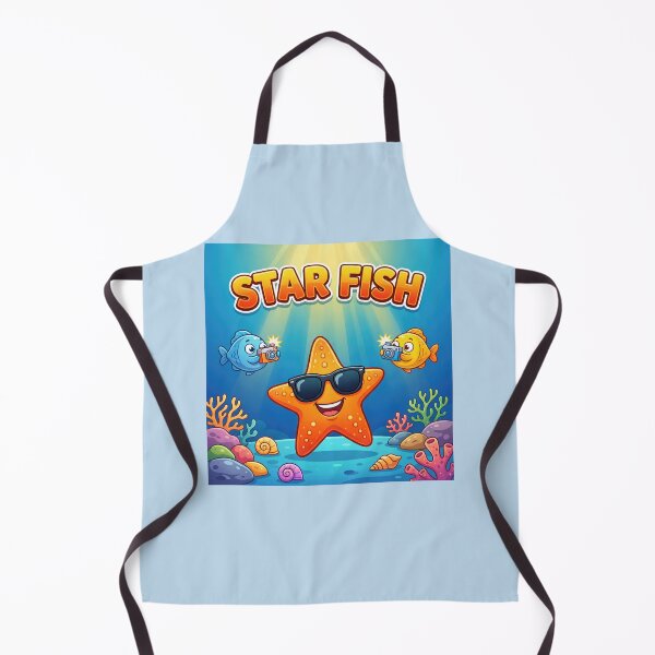 Item preview, Star Fish – Funny Celebrity Starfish with Paparazzi Ocean Cartoon designed and sold by WordPlayStudio.