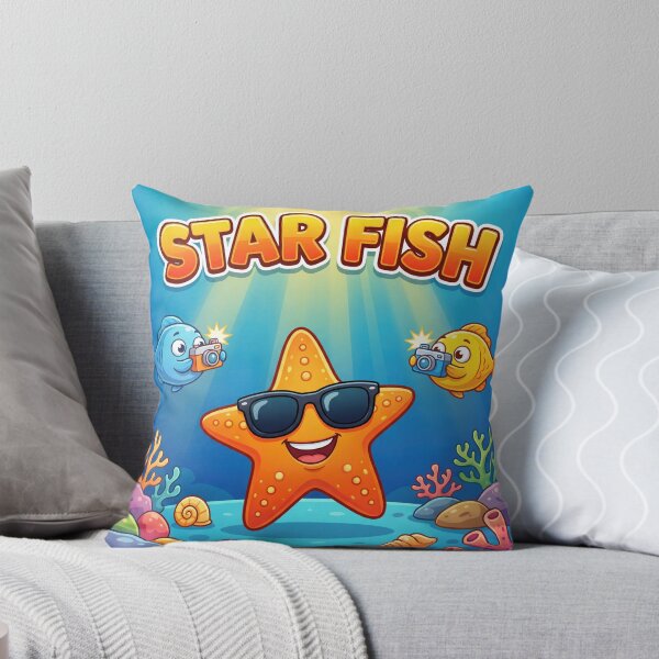 Item preview, Star Fish – Funny Celebrity Starfish with Paparazzi Ocean Cartoon designed and sold by WordPlayStudio.