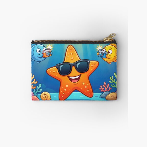 Item preview, Star Fish – Funny Celebrity Starfish with Paparazzi Ocean Cartoon designed and sold by WordPlayStudio.