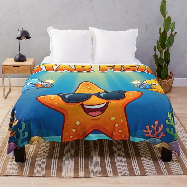 Item preview, Star Fish – Funny Celebrity Starfish with Paparazzi Ocean Cartoon designed and sold by WordPlayStudio.