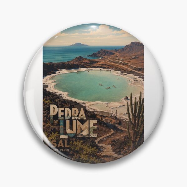 Item preview, Pedra de Lume Sal Cape Verde Salt Crater Lagoon designed and sold by Places On Earth.