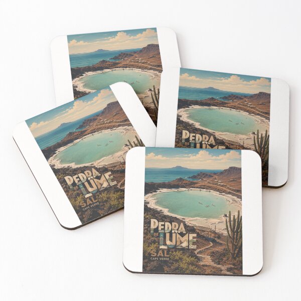 Item preview, Pedra de Lume Sal Cape Verde Salt Crater Lagoon designed and sold by Places On Earth.