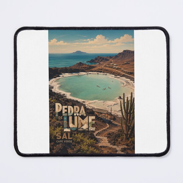Item preview, Pedra de Lume Sal Cape Verde Salt Crater Lagoon designed and sold by Places On Earth.