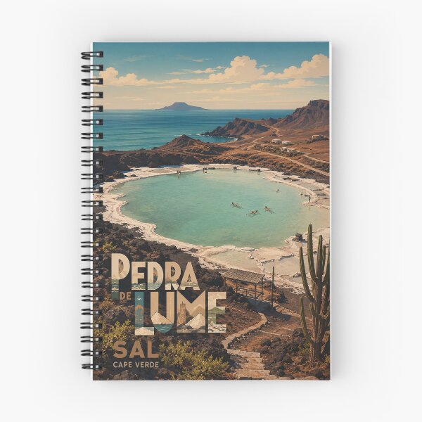 Item preview, Pedra de Lume Sal Cape Verde Salt Crater Lagoon designed and sold by Places On Earth.