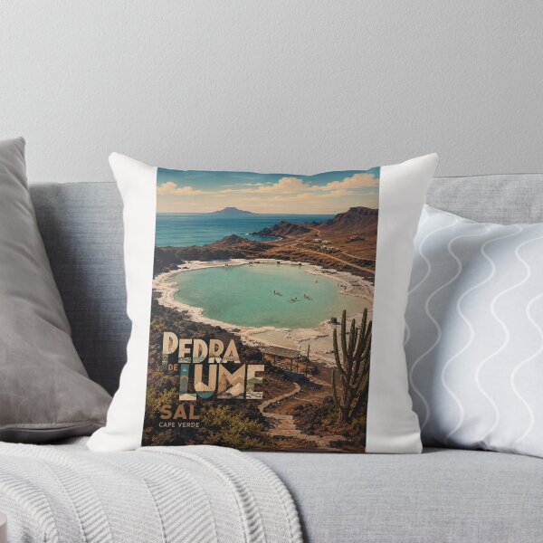 Item preview, Pedra de Lume Sal Cape Verde Salt Crater Lagoon designed and sold by Places On Earth.