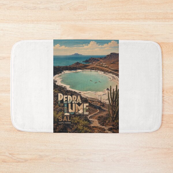 Item preview, Pedra de Lume Sal Cape Verde Salt Crater Lagoon designed and sold by Places On Earth.