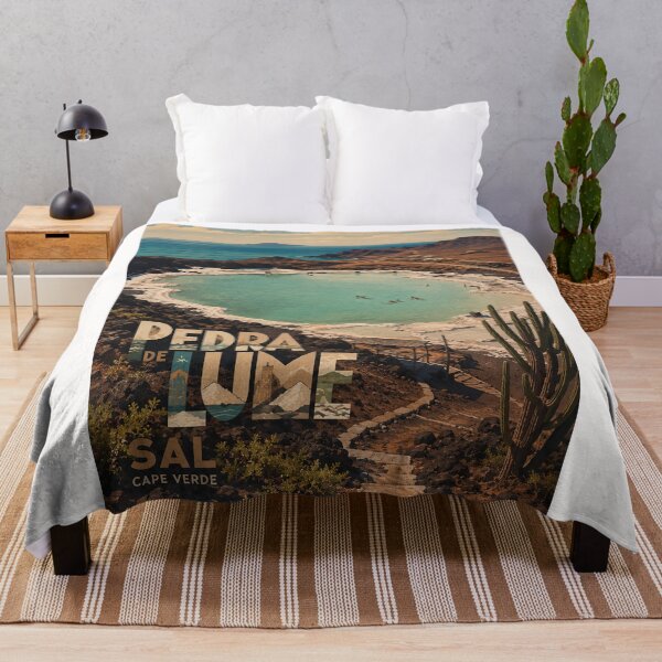 Item preview, Pedra de Lume Sal Cape Verde Salt Crater Lagoon designed and sold by Places On Earth.