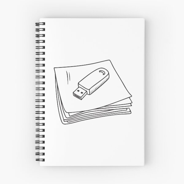 Item preview, A folder marked documents with a USB stick on it designed and sold by rasagamastore.