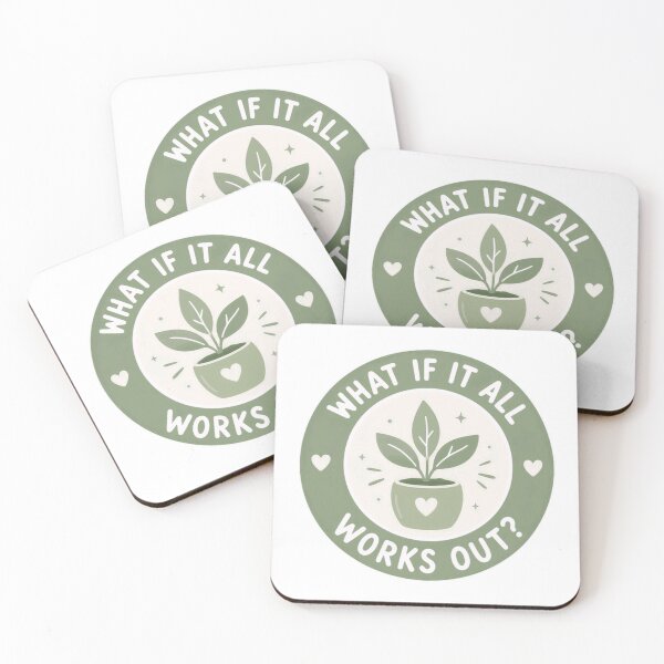 Item preview, What If It All Works Out Plant Lover Gardening Optimism Affirmation designed and sold by HumansStuck12.