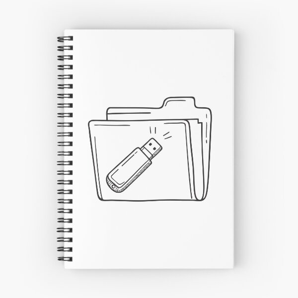 Item preview, A USB flash drive resting on a labeled documents folder designed and sold by rasagamastore.
