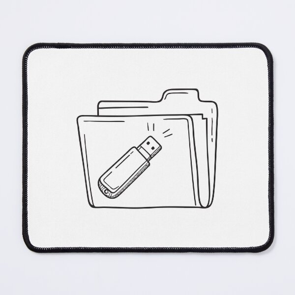 Item preview, A USB flash drive resting on a labeled documents folder designed and sold by rasagamastore.