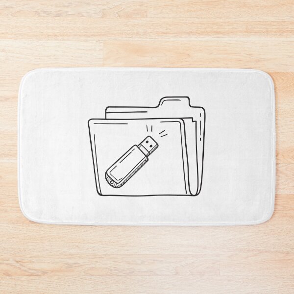 Item preview, A USB flash drive resting on a labeled documents folder designed and sold by rasagamastore.